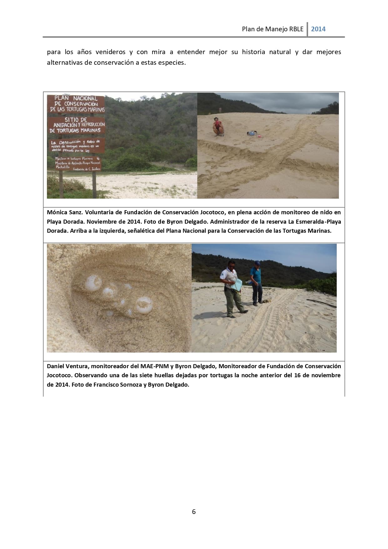 Plan de manejo